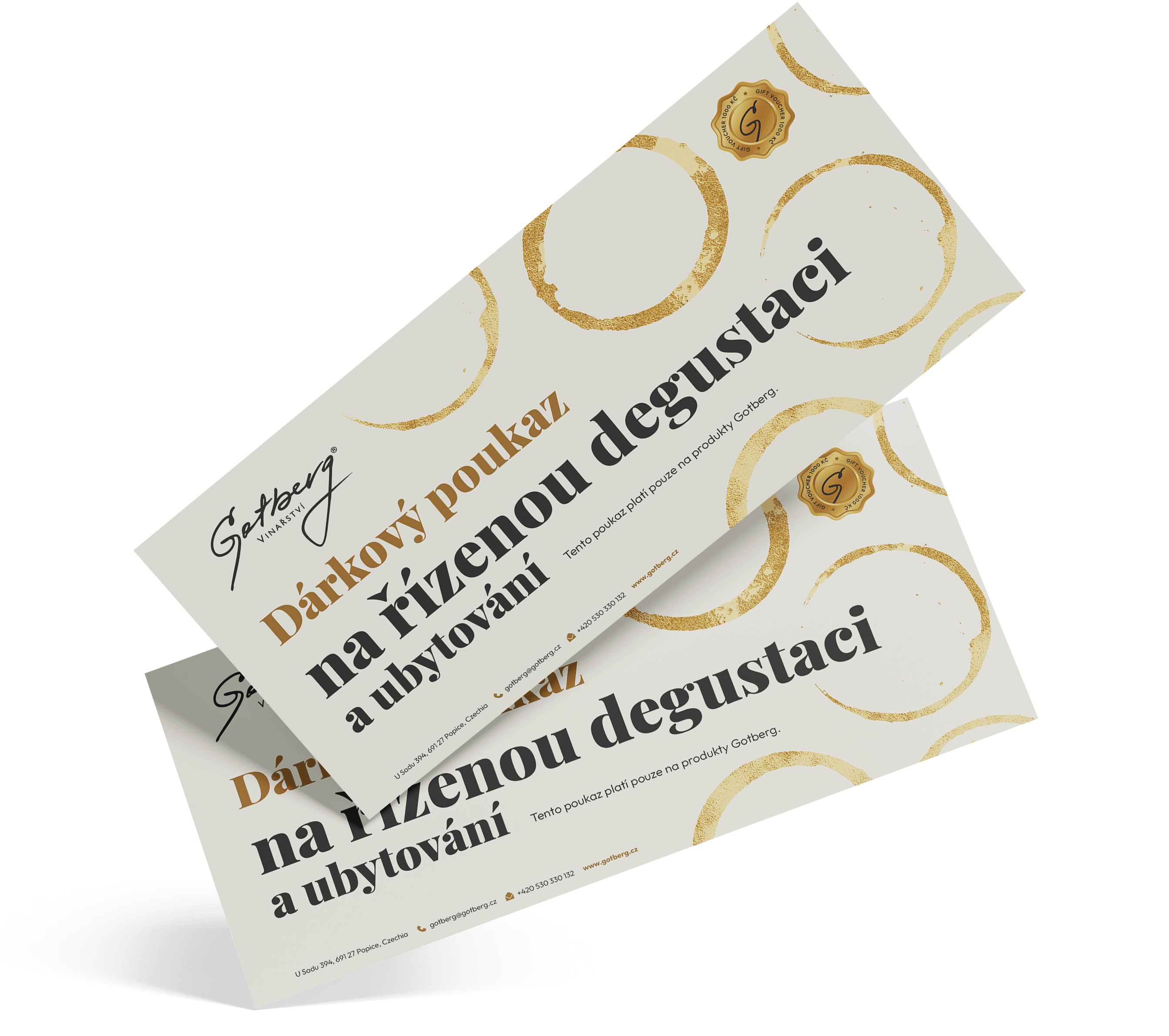 Dárkový poukaz Gotberg na degustaci s ubytováním pro 2 osoby